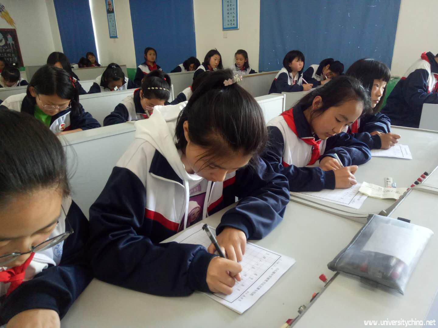 书国学经典，写时代新风——汶上县白石镇中学举行硬笔书法比赛